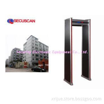 Sensitive Body Scanner Walk Through Metal Detector Door Wit